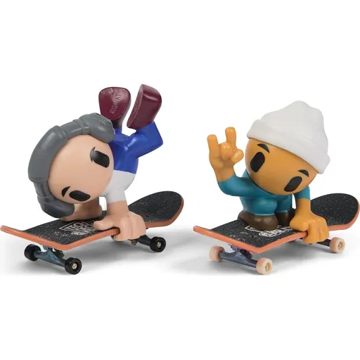 Tech Deck Sk8 Crew fingerboard s figurkou Dvojbalení bílá čepice a šedá sluchátka