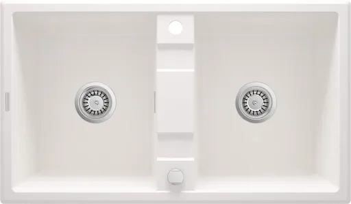 DEANTE Eridan alabaster Granitový dvoudřez ZQE_A203