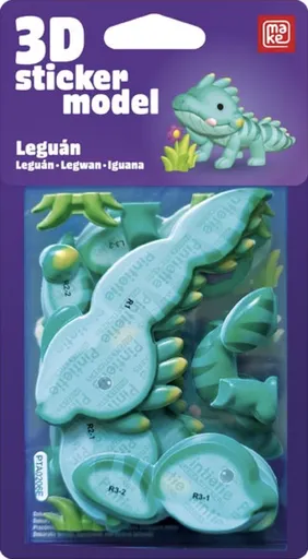 3D Samolepkové ještěrky - Leguán