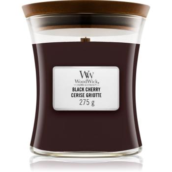 Woodwick Black Cherry vonná svíčka s dřevěným knotem 275 g