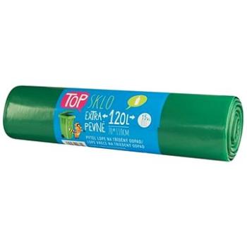 VIPOR LDPE Top na sklo 120 l, 15 ks, zelený (8594030948620)