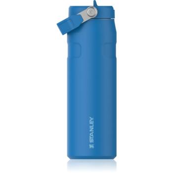Stanley IceFlow™ Flip Straw Bottle nerezová láhev na vodu s brčkem Azure 710 ml