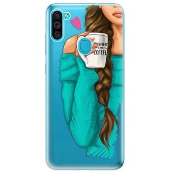 iSaprio My Coffe and Brunette Girl pro Samsung Galaxy M11 (coffbru-TPU3-M11)