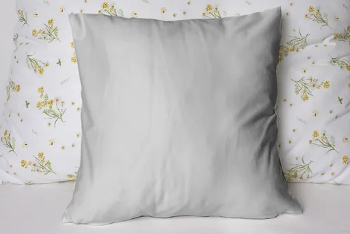 Polášek Jednobarevný povlak na polštář Jersey - Světle šedá | 50 x 50 cm