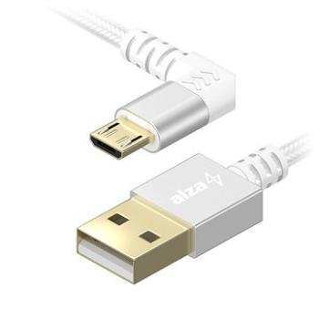 AlzaPower 90Core Micro USB 1m stříbrný (APW-CBMU0191S)