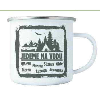 Bohemia Gifts Plechový hrnek - Jedeme na vodu, 350 ml