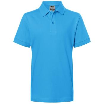 James & Nicholson Dětská polokošile JN070k - Aqua | L