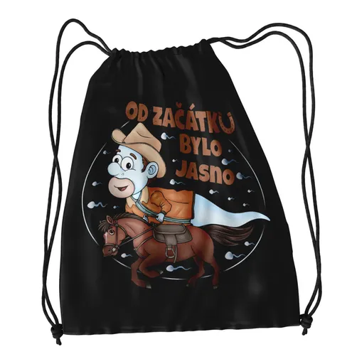 Vak na záda Koňařská spermie – muž