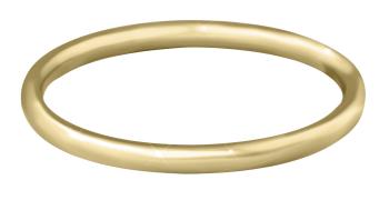 Troli Pozlacený minimalistický prsten z oceli Gold 60 mm