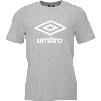 Umbro LARGE LOGO TEE ESSENTIALS Pánské triko, šedá, velikost