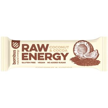 Bombus Raw Energy ovocná tyčinka príchuť Coconut & Cocoa 50 g