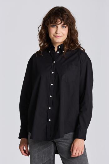 ING GANT D1. RELAXED BD LUXURY POPLIN EBONY BLACK