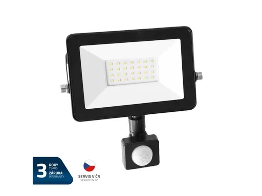 LED reflektor GETI GLF20P 20W s PIR čidlem