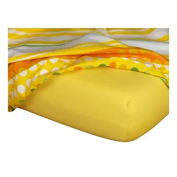 Dadka Jersey tmavě žlutá 140×200×18 cm (2961)
