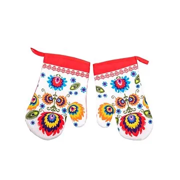 Praktik Kuchyňská chňapka 2 sk Slovácko červené 18×27 cm (06007-CHNAPKA001A)