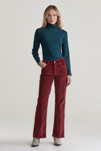 DŽÍNY GANT CORDUROY FLARE JEANS PLUMPED RED