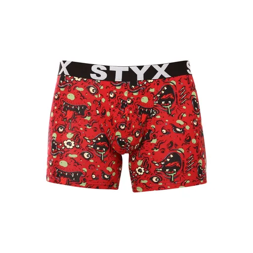 Styx Pánské boxerky long art sportovní guma zombie (U1451) XXL