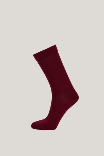 PONOŽKY GANT MERINO WOOL RIB SOCKS PLUMPED RED