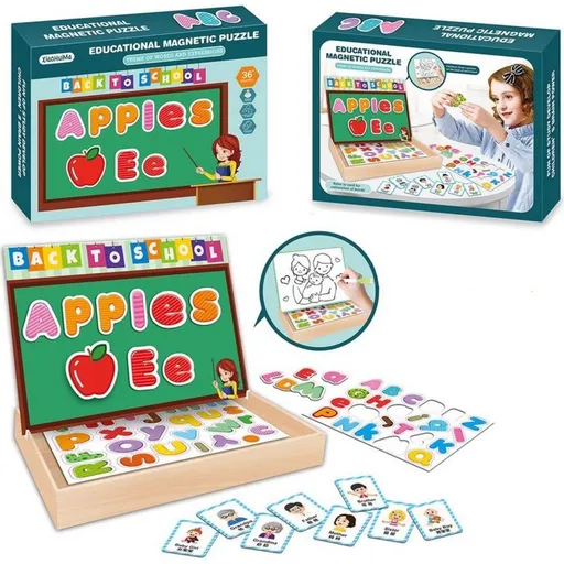 Puzzle magnetické abeceda 28 cm