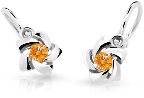 Cutie Jewellery Dětské náušnice s designem růžiček C2201-10-X-2 oranžová