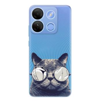 Odolné silikonové pouzdro iSaprio - Crazy Cat 01 - Infinix Smart 7