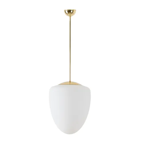 OSMONT AST60397 ASTRA P závěsné skleněné svítidlo mosaz leštěná / bílá IP40 3000 K 27W LED DALI