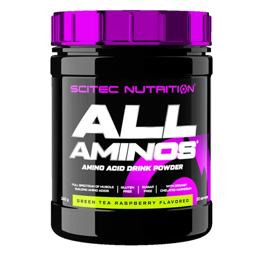 Scitec Nutrition All Aminos 340g - malina, zelené jablko