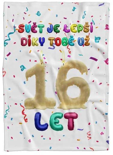 Deka Svět je lepší díky Tobě (věk: 16, Podšití beránkem: NE)