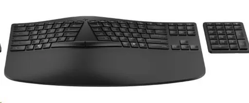HP 960 Black Ergonomic Wireless Keyboard - bezdrátová ergonomická klávesnice CZ/SK