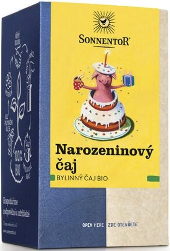 Narozeninový čaj (čaj bio, bylinná směs, porcovaný, 27 g)