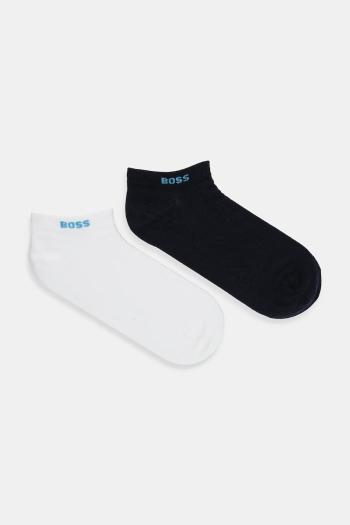 Ponožky BOSS 2-pak šedá farba, 50467730