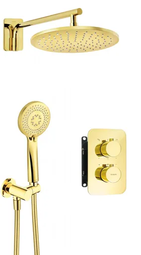 DEANTE Therm zlato Sprchový set pod omítku, s termostatickou BOX BXYZGEBT
