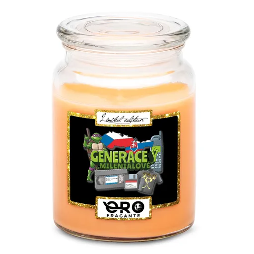 Svíčka Generace Y – Mileniálové (Vůně svíčky: Tropické ovoce)