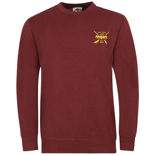 Reaper LONGER Pánská mikina, vínová, velikost XXL