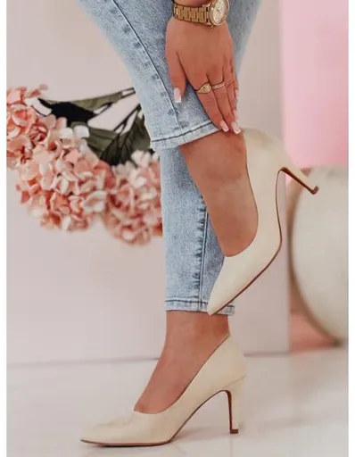 Dámské lodičky na podpatku SEVINO béžové