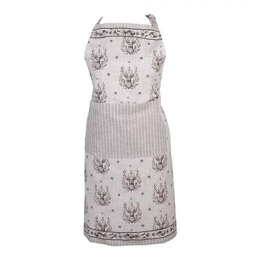 Béžová kuchyňská zástěra s jeleny Gentle Wilderness - 70*85 cm GTW41