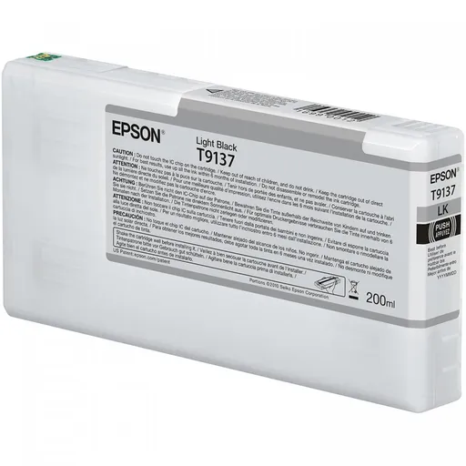Epson T9137 světle černá (light black) originální cartridge
