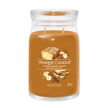 Yankee Candle Aromatická svíčka Signature sklo velké Spiced Banana Bread 567 g