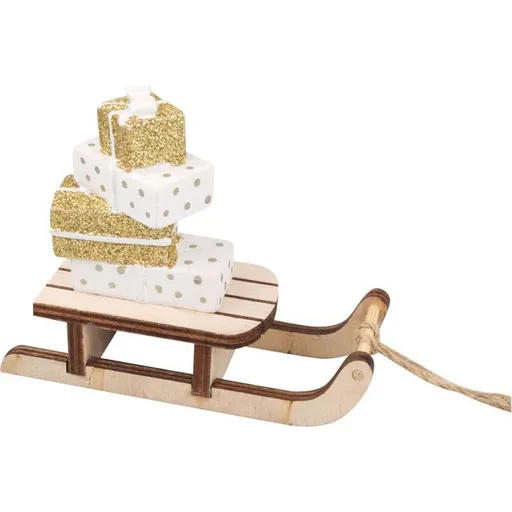 Dárky na saních 10 cm