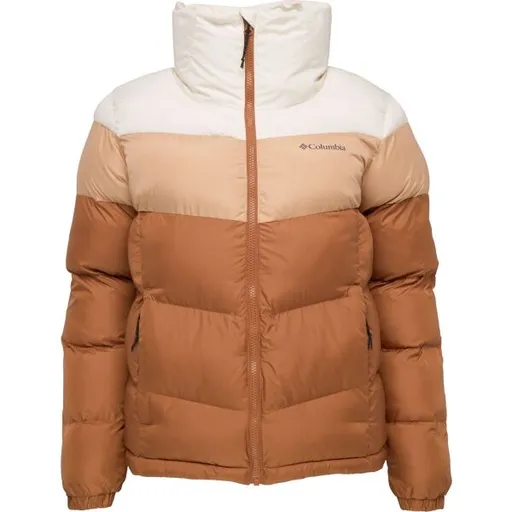 Columbia PUFFECT™ II COLORBLOCK JACKET Dámská zimní bunda, hnědá, velikost