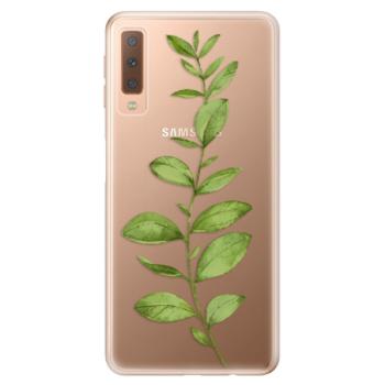 Odolné silikonové pouzdro iSaprio - Green Plant 01 - Samsung Galaxy A7 (2018)