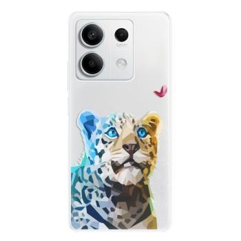 Odolné silikonové pouzdro iSaprio - Leopard With Butterfly - Xiaomi Redmi Note 13 5G