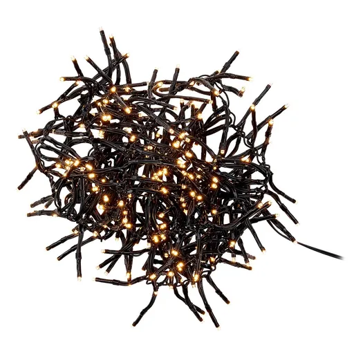BRIGHT LIGHTS Světelný řetěz klubko 288 světel - černá