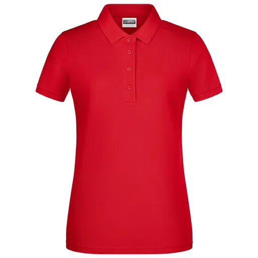 James & Nicholson (Daiber) Dámská polokošile z biobavlny 8009 - Červená | M