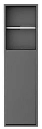 SAPHO DENBO zapuštěný držák toaletního papíru do obkladu, 600x170 nerez, gun metal 1301-60B