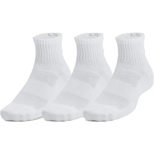 Under Armour TRAINING COTTON 3PK Unisex ponožky, bílá, velikost M