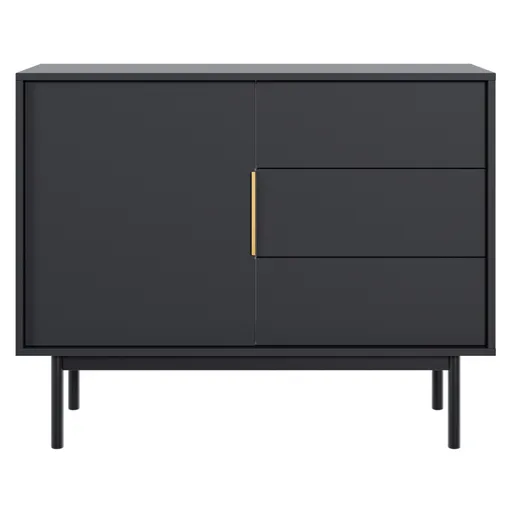 Komoda VIVALA 1D3S, černá