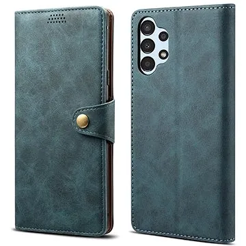 Lenuo Leather flipové pouzdro pro Samsung Galaxy A13, modrá (348269)