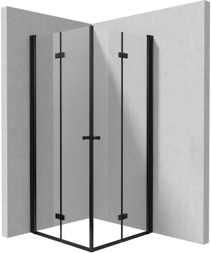 DEANTE Sprchový kout Kerria Plus černá, čtvercová, 90x90 cm KKNNX09X09