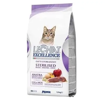 Monge Lechat Excellence Sterilized kachní superprémiové krmivo 1,5kg (8009470059831)